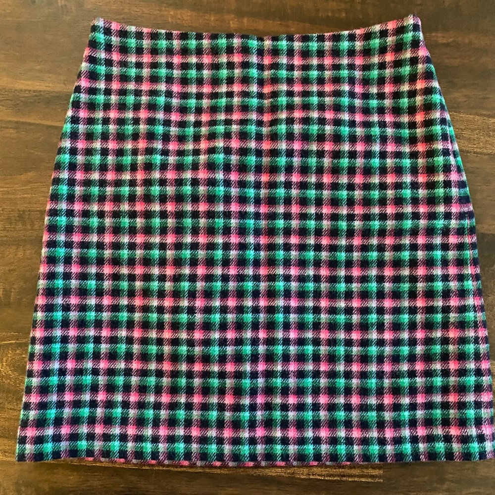 Talbots Plaid A-line Skirt